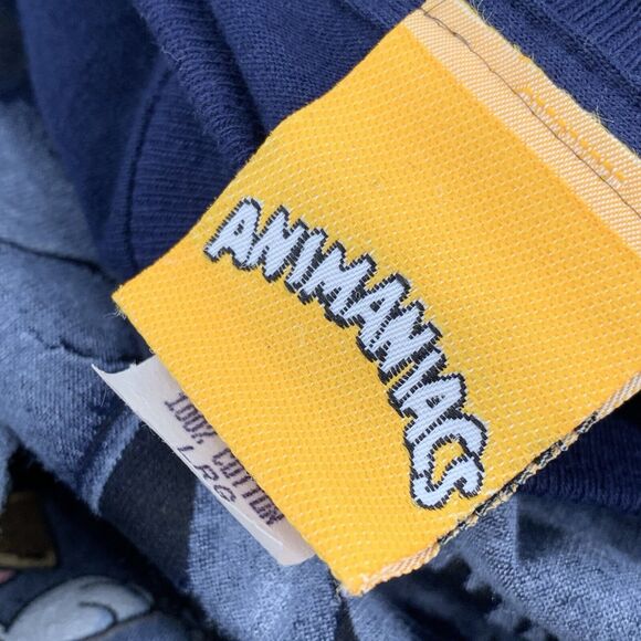 Vintage 1995 Animaniacs Mount Rushmore Short Sleeve T-Shirt Size Large Mans Blue - Picture 8 of 11